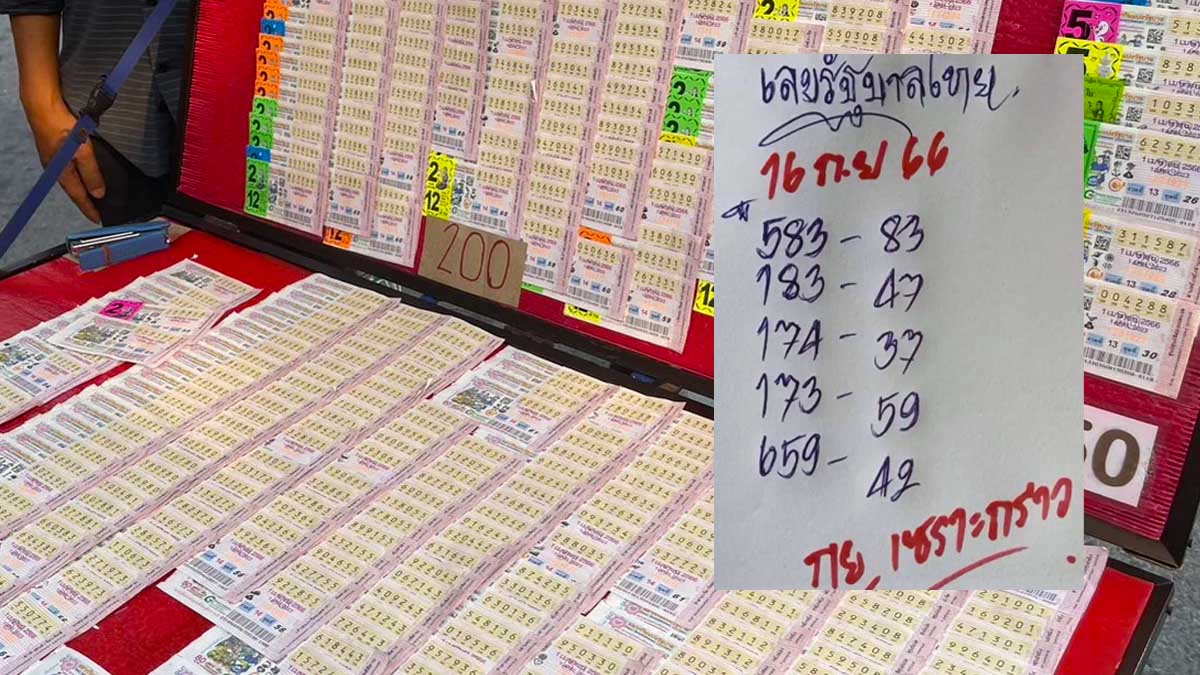 หวยกูยเซราะกราว งวด 16 กันยายน 2566