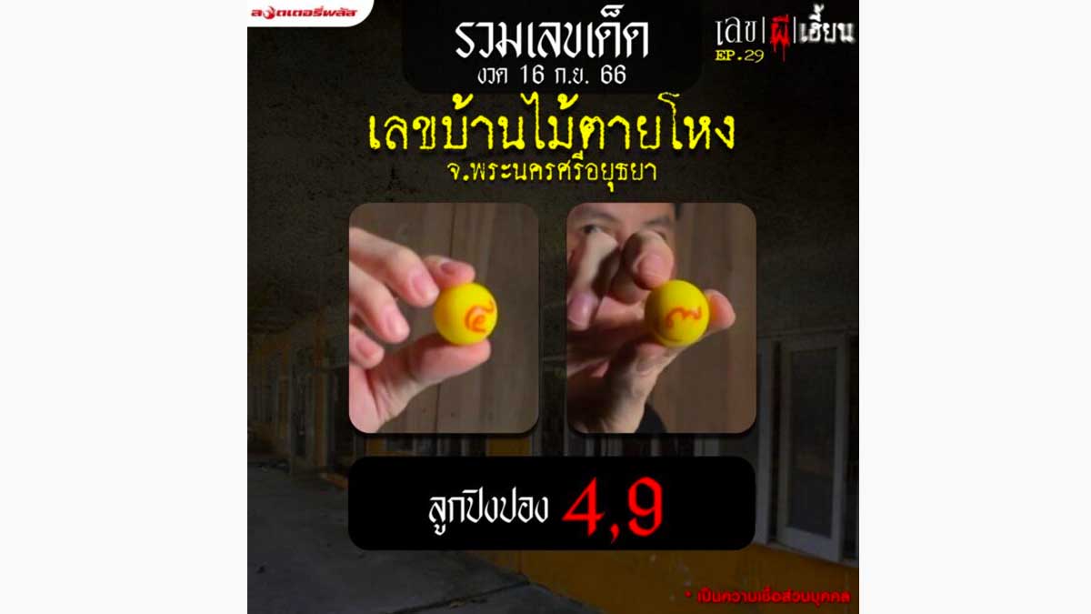 หวยนอทลอตเตอรี่พลัสงวด 16 กันยายน 2566
