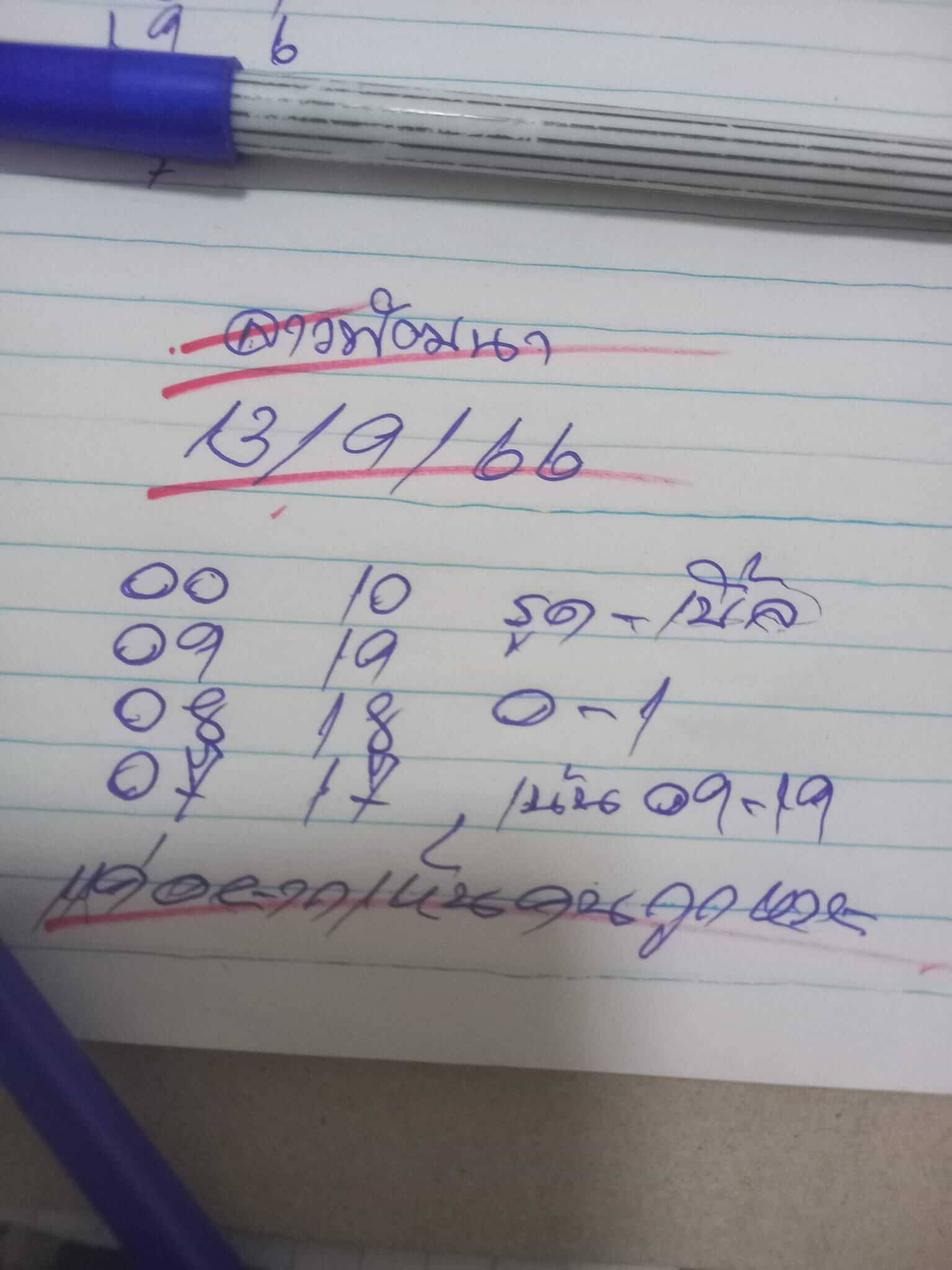 หวยลาว 13-9-66 ชุด1