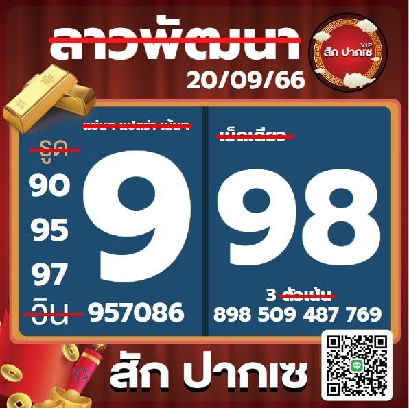หวยลาว 20-9-66 ชุด6