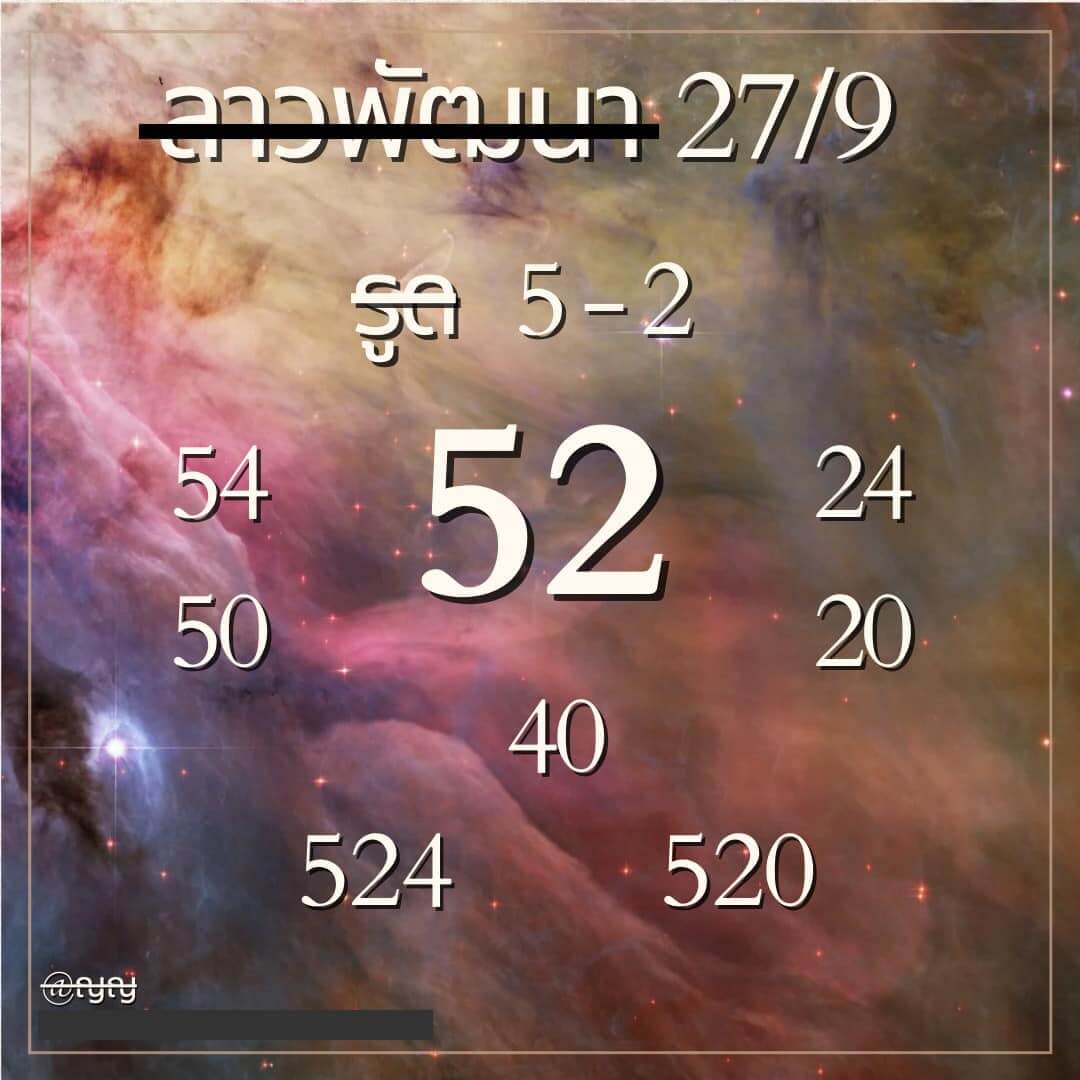 หวยลาว 27-9-66 ชุด2