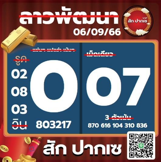 หวยลาว 6-9-66 ชุด5