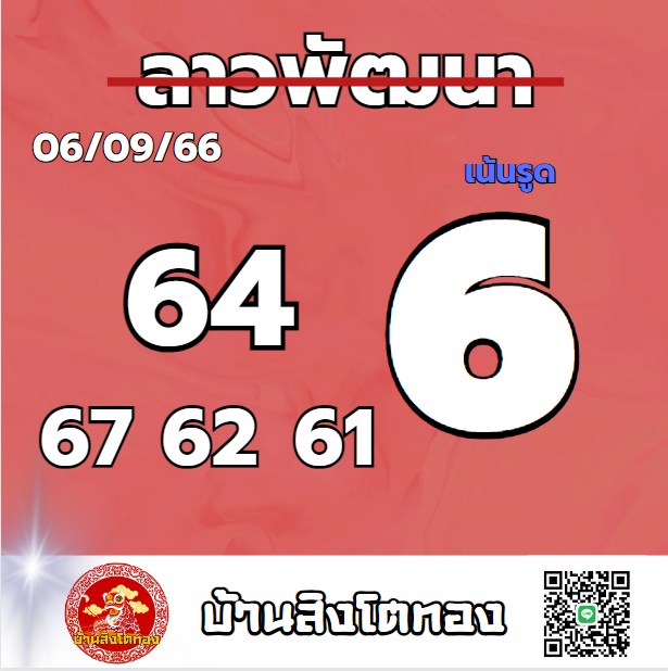 หวยลาว 6-9-66 ชุด6