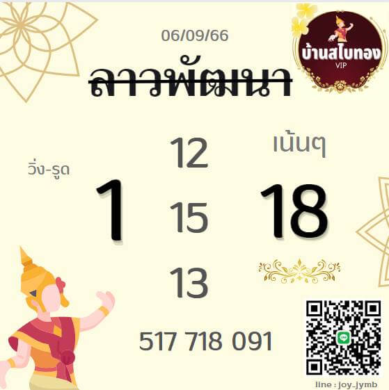 หวยลาว 6-9-66 ชุด7
