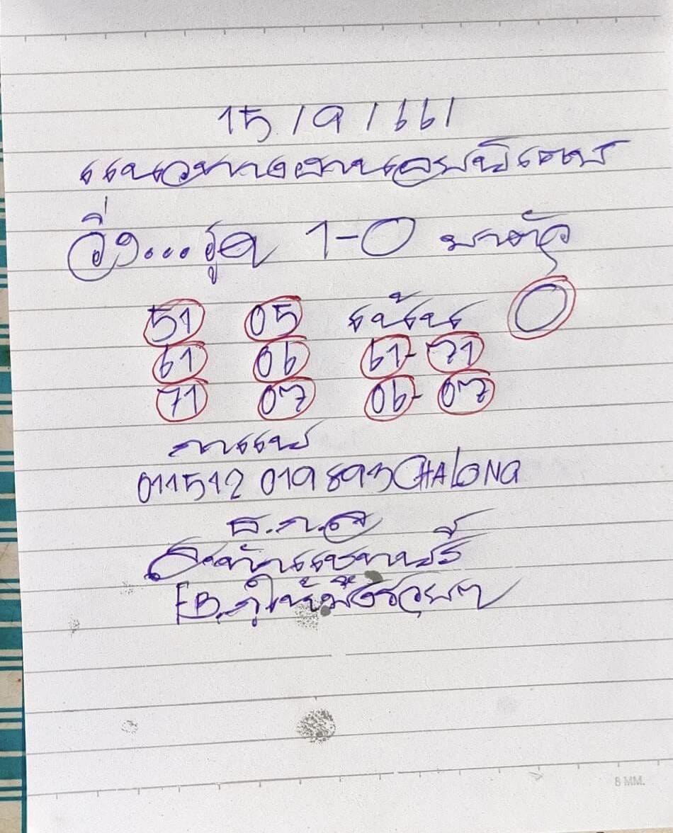 หวยฮานอย 15-9-66 ชุด9