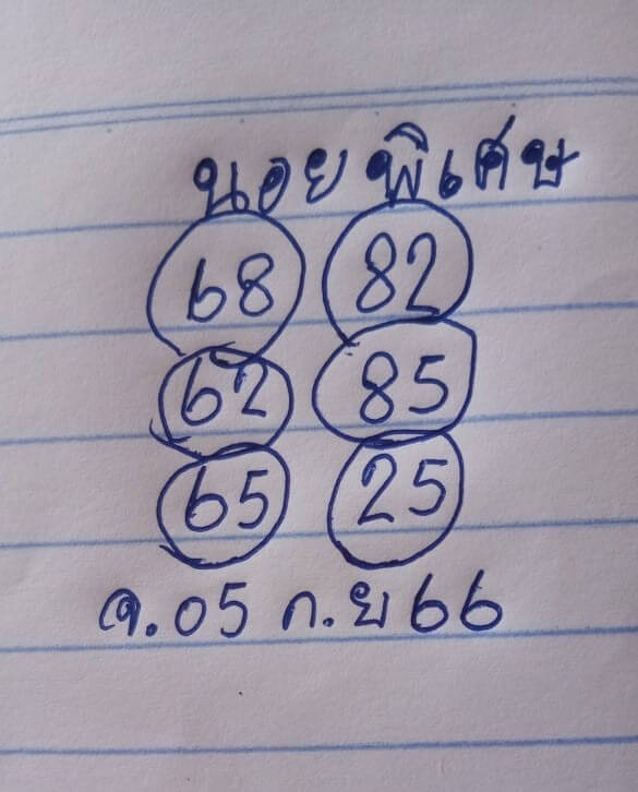 หวยฮานอย 25-9-66 ชุด1