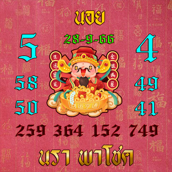 หวยฮานอย 28-9-66 ชุด6