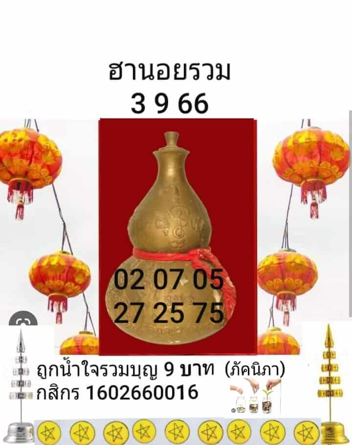 หวยฮานอย 3-9-66 ชุด9