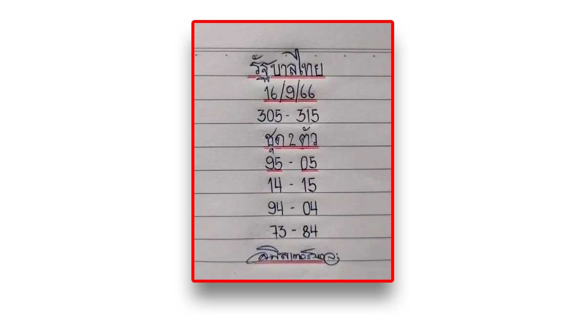 เลขเด็ดมิสเตอร์บอลงวดวันที่ 16 กันยายน 2566