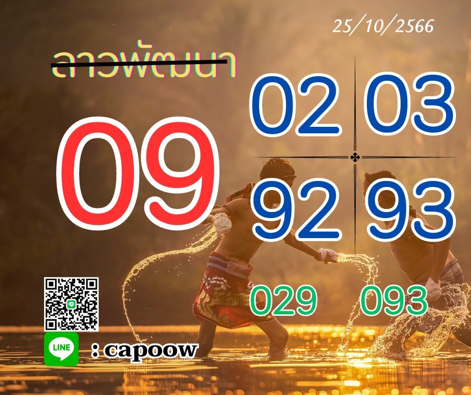 หวยลาว 25-10-66 ชุด3
