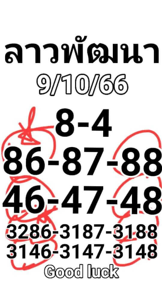หวยลาว 9-10-66 ชุด2