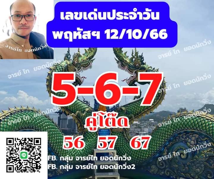 หวยฮานอย 12-10-66 ชุด4