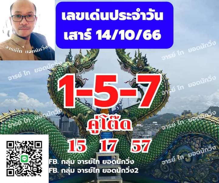 หวยฮานอย 14-10-66 ชุด4