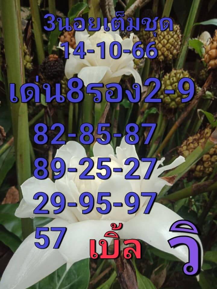 หวยฮานอย 14-10-66 ชุด6