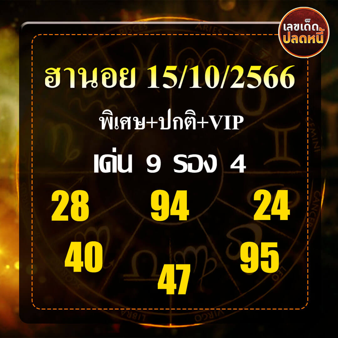 หวยฮานอย 15-10-66 ชุด7