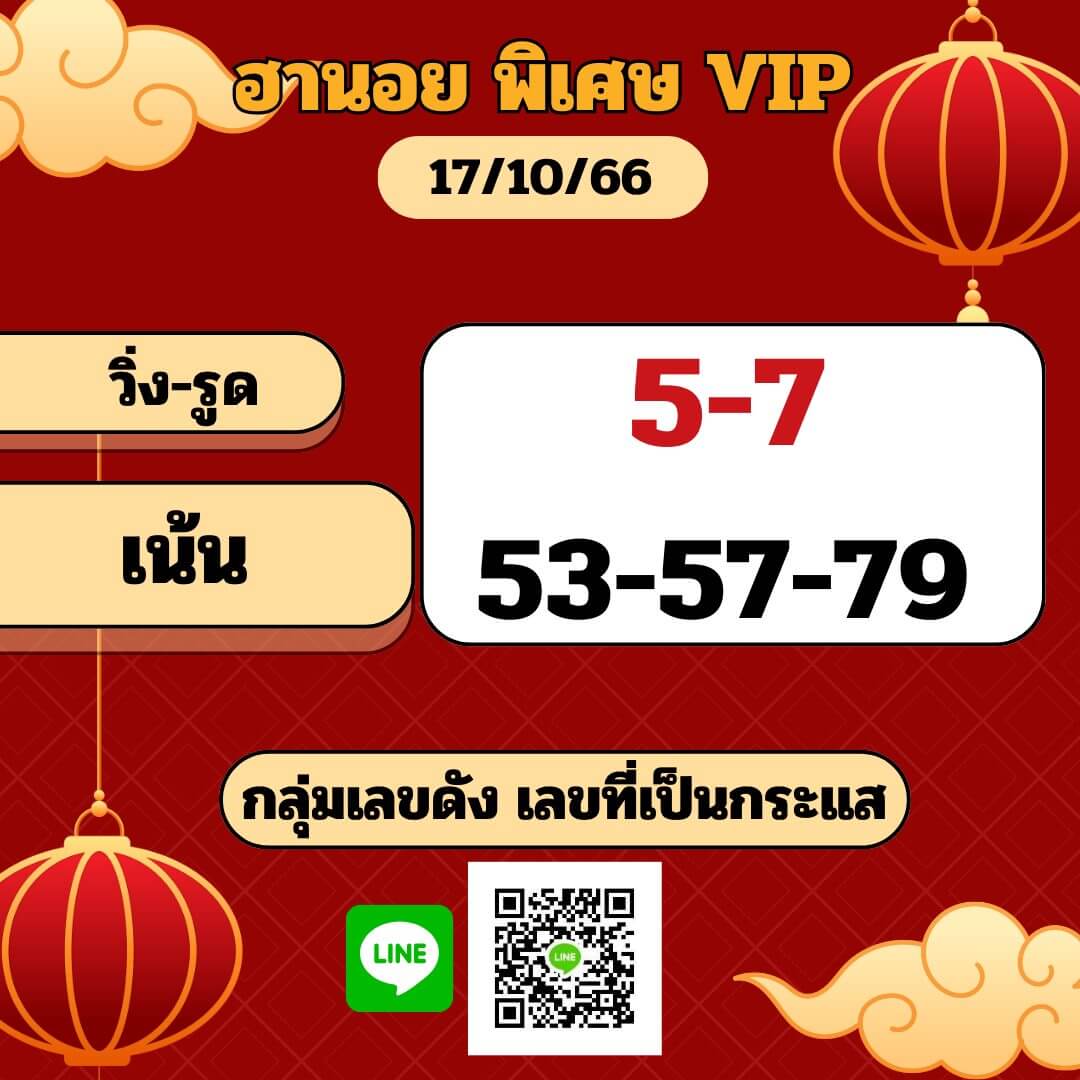 หวยฮานอย 17-10-66 ชุด4
