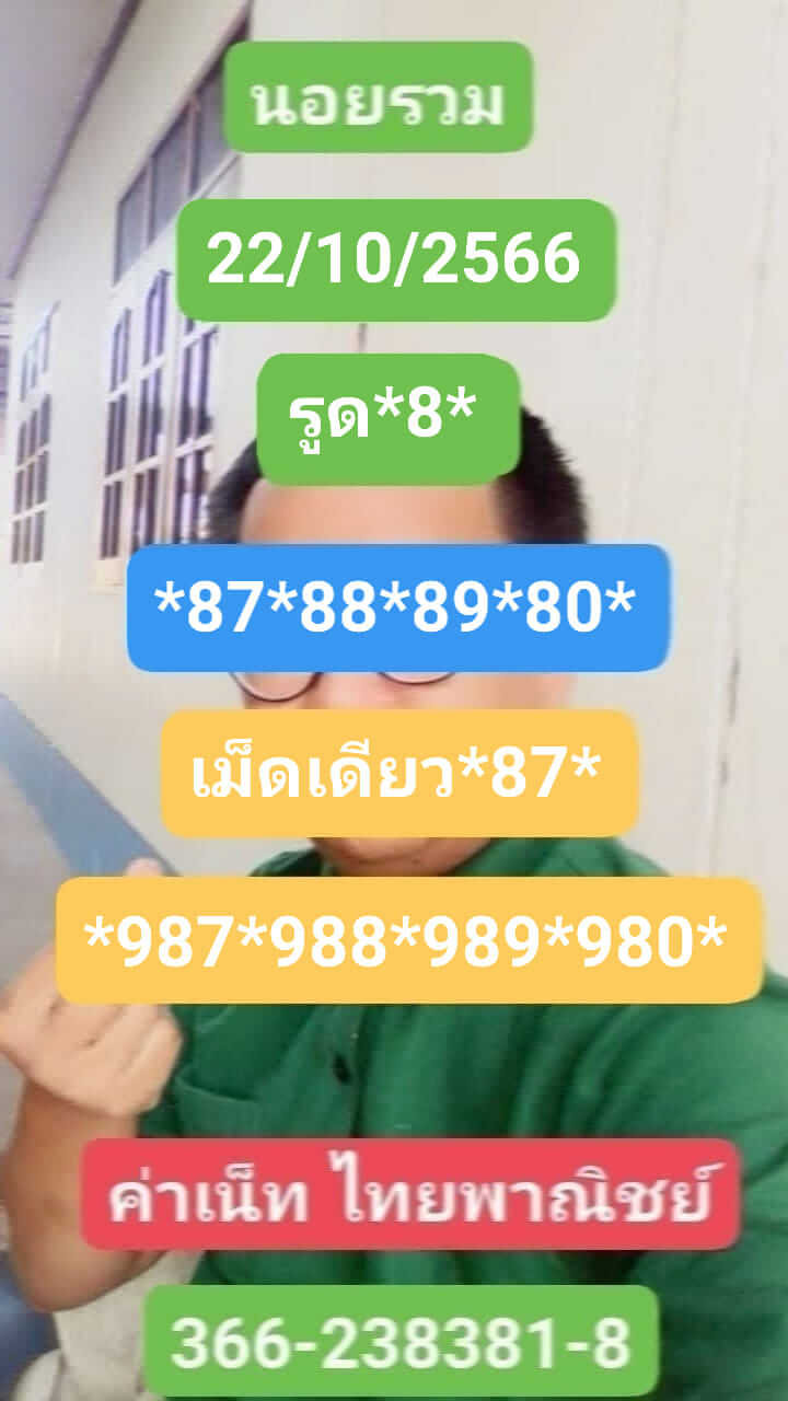หวยฮานอย 22-10-66 ชุด7