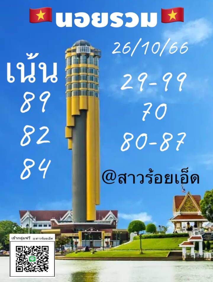 หวยฮานอย 26-10-66 ชุด7