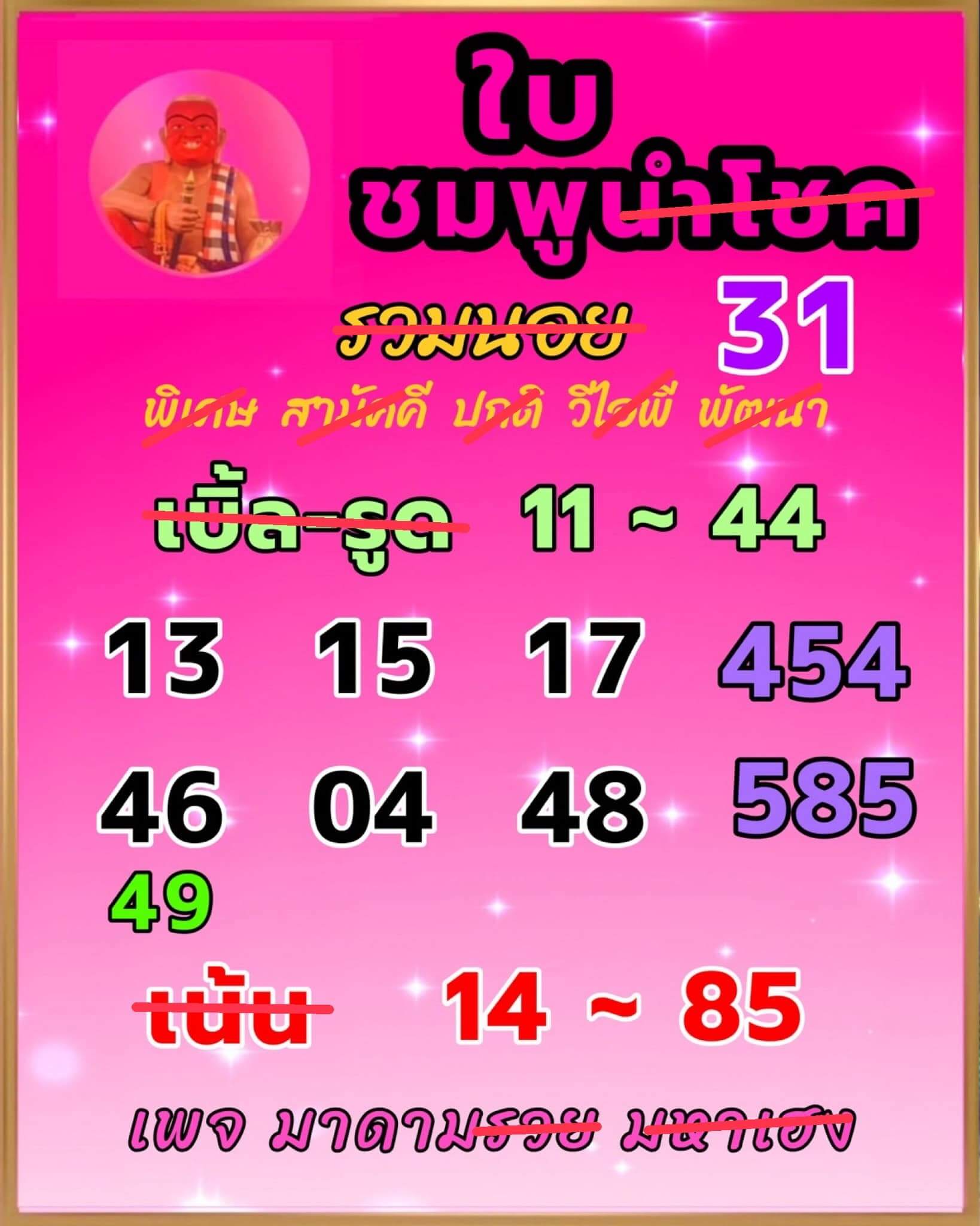 หวยฮานอย 30-10-66 ชุด2