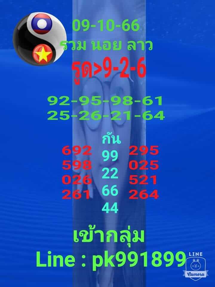 หวยฮานอย 9-10-66 ชุด2