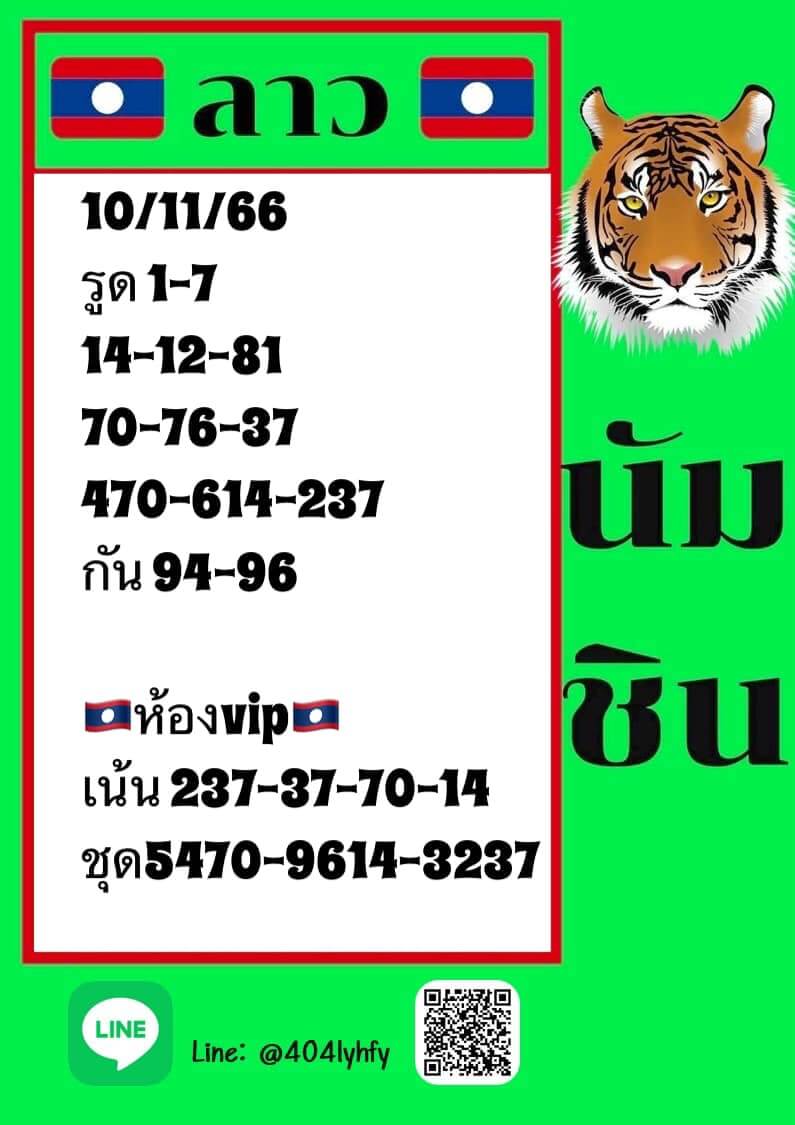 หวยลาว 10-11-66 ชุด1