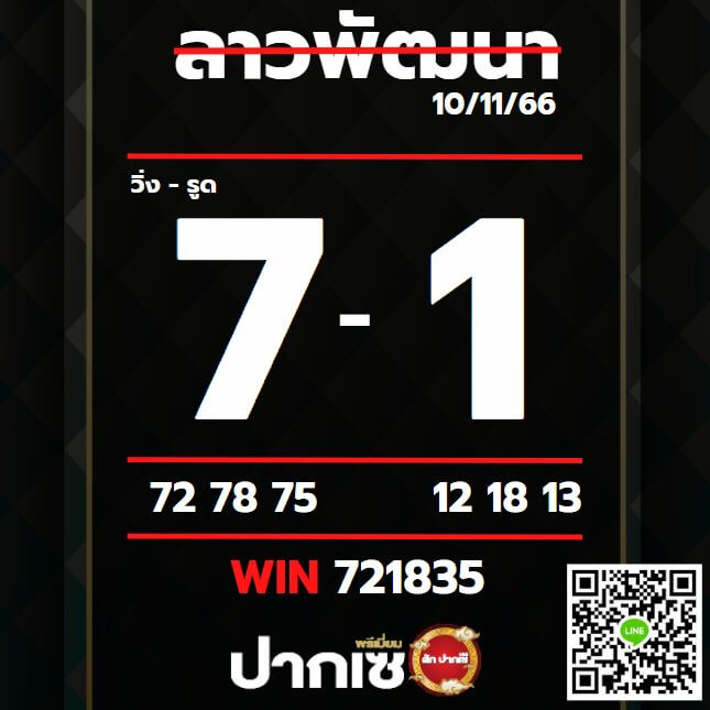 หวยลาว 10-11-66 ชุด10