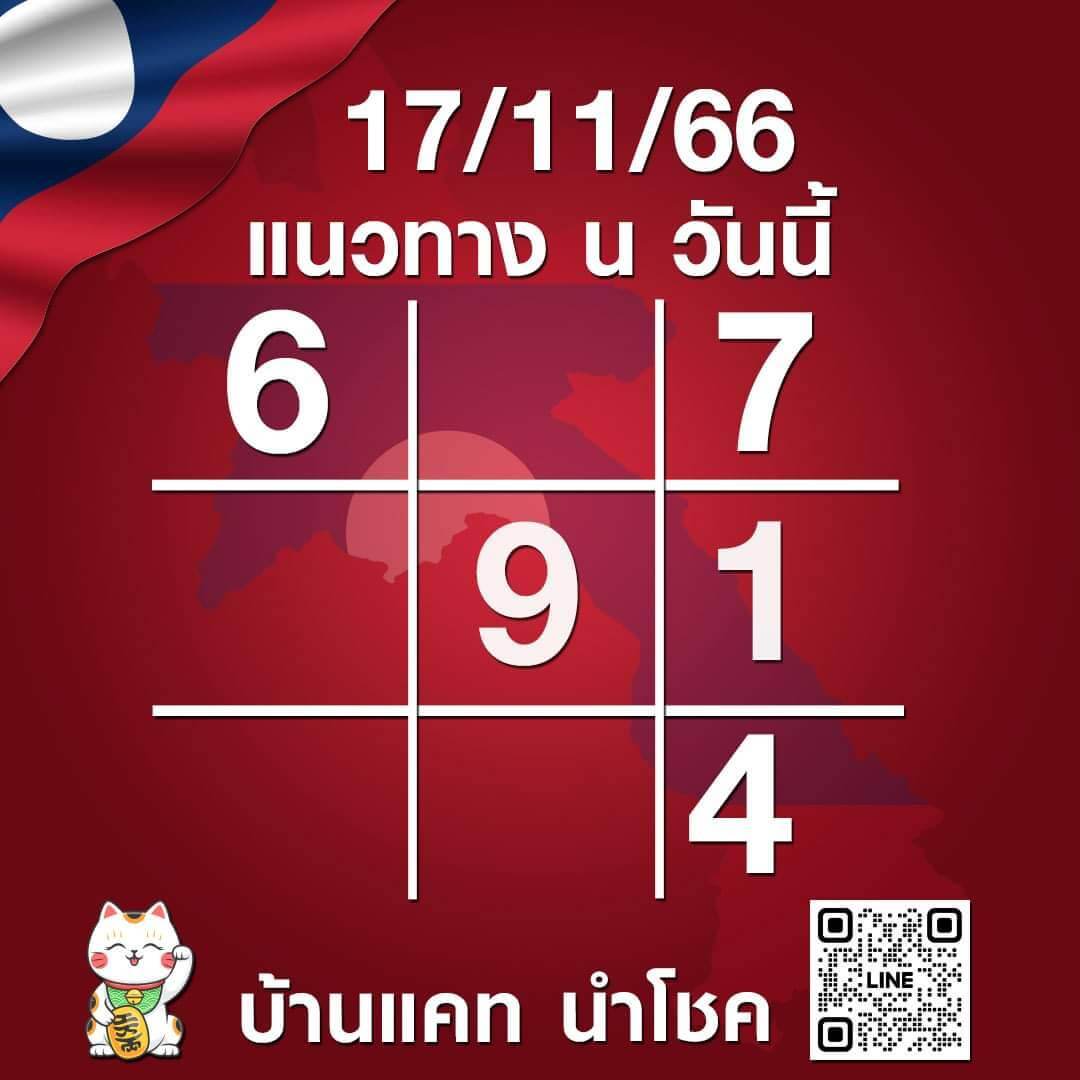 หวยลาว 17-11-66 ชุด4
