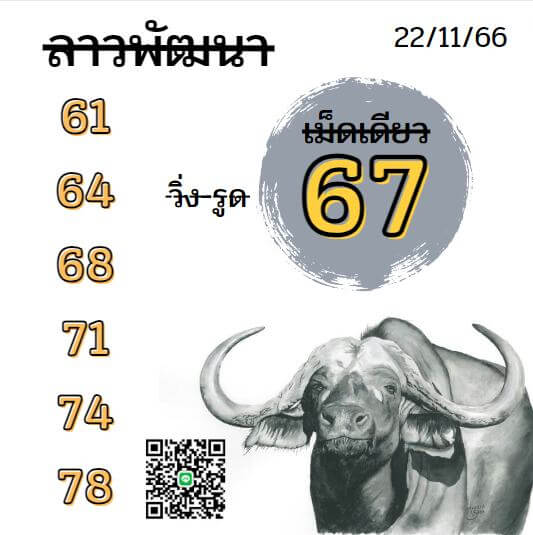 หวยลาว 22-11-66 ชุด6