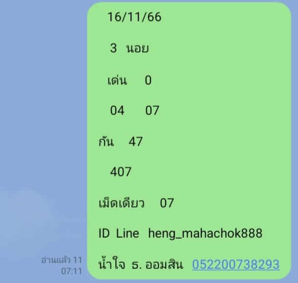 หวยฮานอย 16-11-66 ชุด4