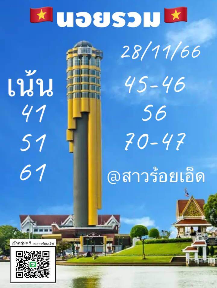 หวยฮานอย 28-11-66 ชุด7