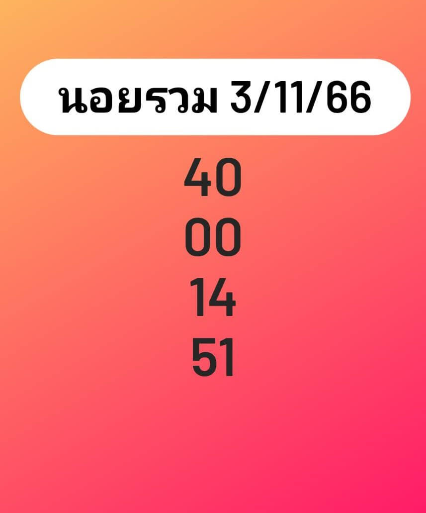 หวยฮานอย 3-11-66 ชุด10