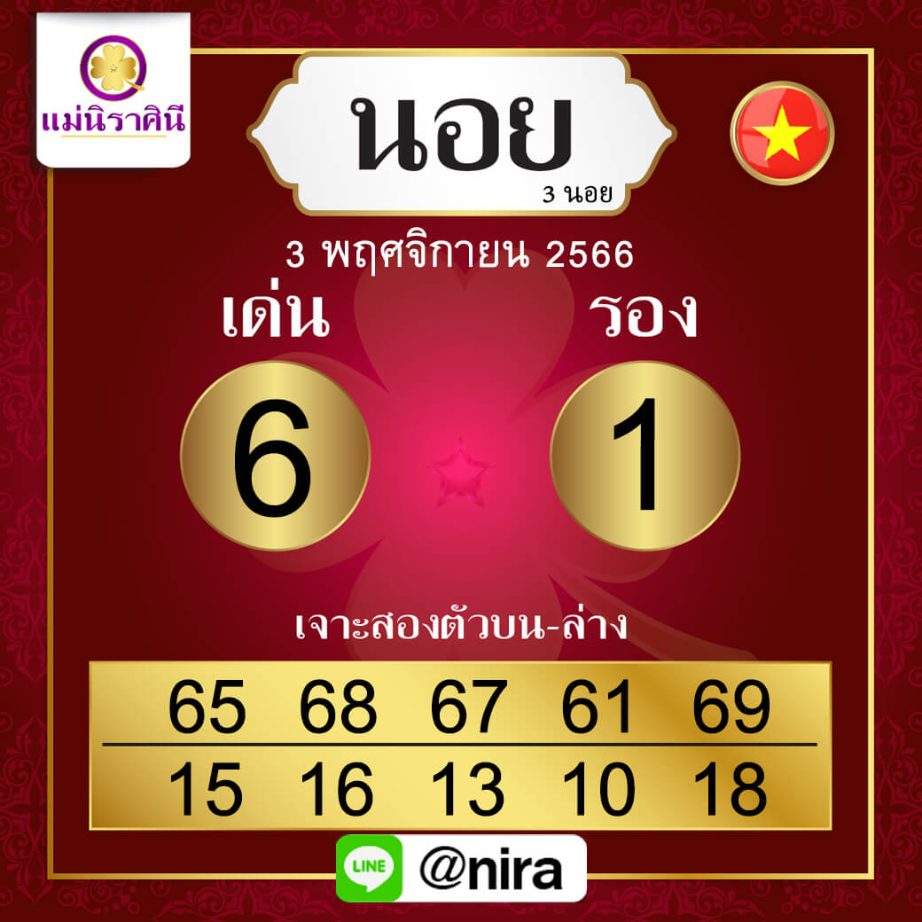 หวยฮานอย 3-11-66 ชุด5