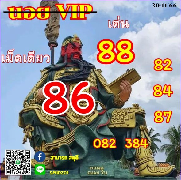 หวยฮานอย 30-11-66 ชุด7