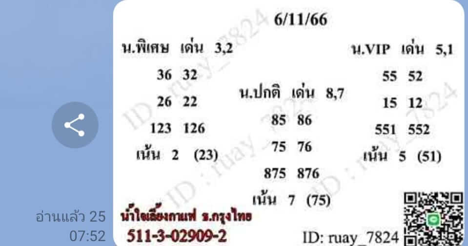 หวยฮานอย 4-11-66 ชุด7