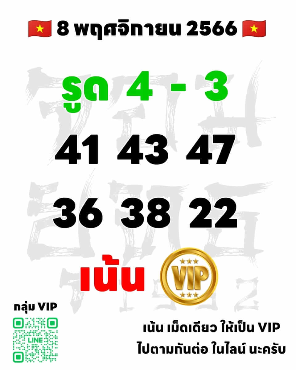 หวยฮานอย 8-11-66 ชุด5