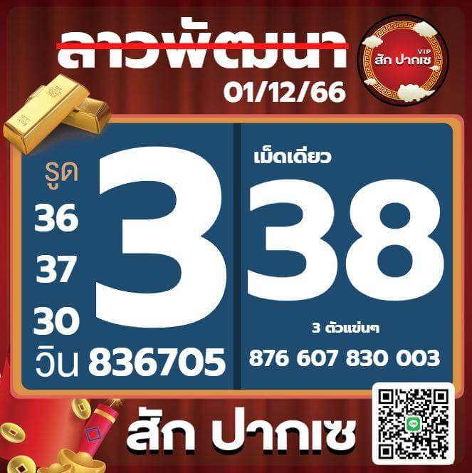 หวยลาว 1-12-66 ชุด9
