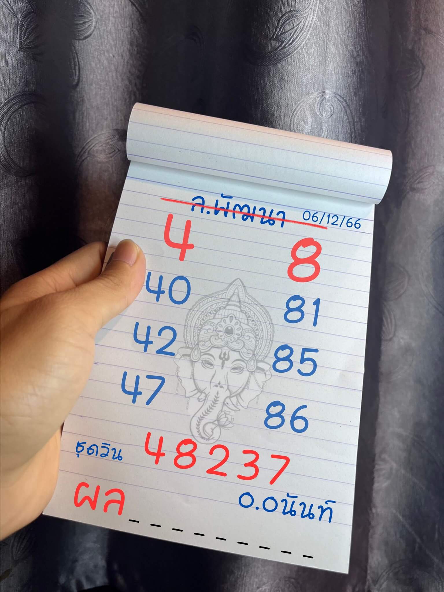 หวยลาว 6-12-66 ชุด6