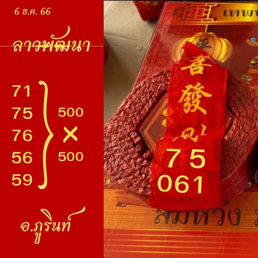 หวยลาว 6-12-66 ชุด7
