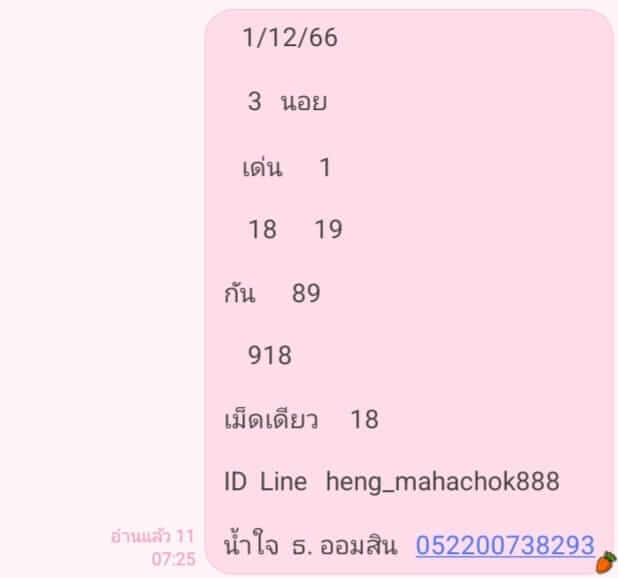 หวยฮานอย 1-12-66 ชุด3