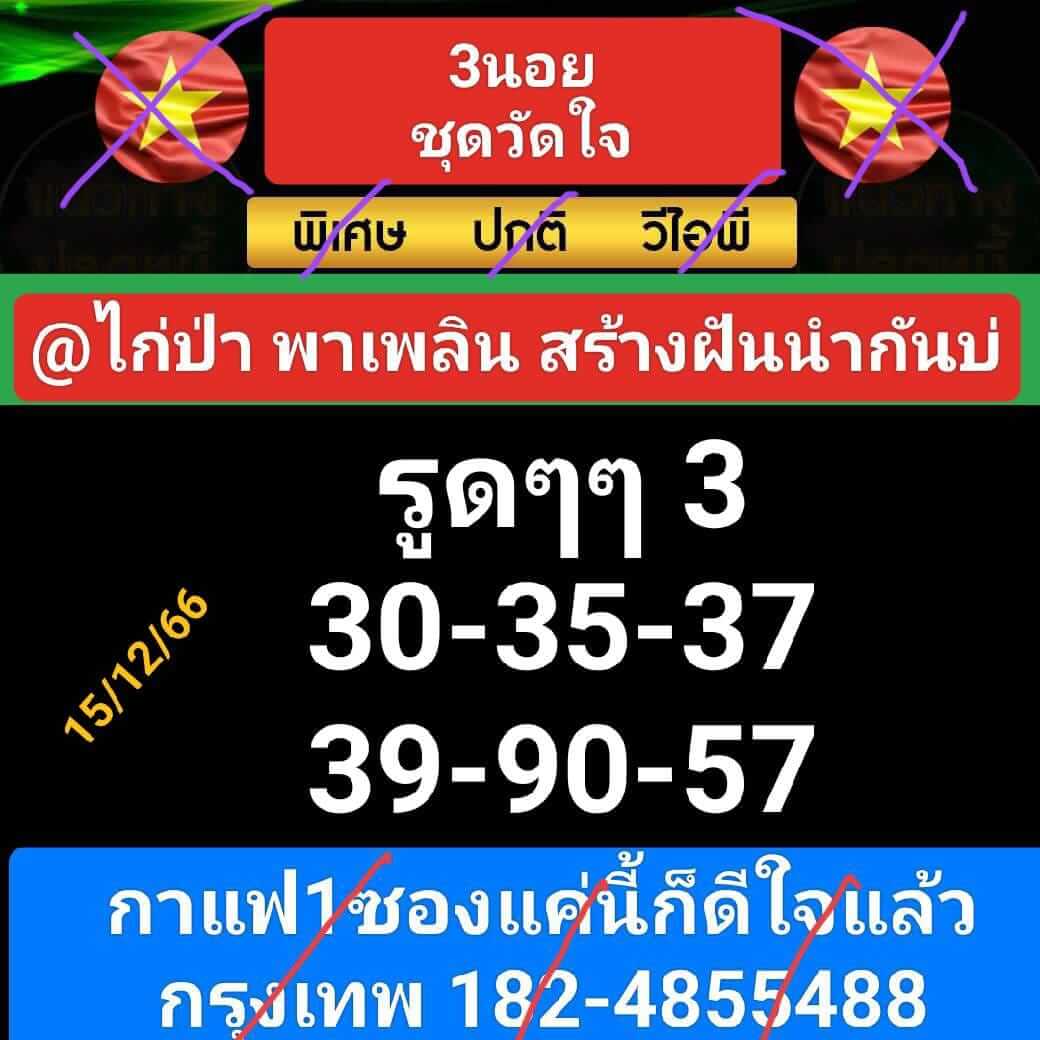 หวยฮานอย 15-12-66 ชุด2