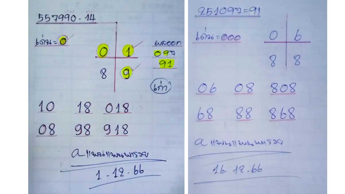 หวยแพนแพนพารวยงวด 16 ธันวาคม 2566