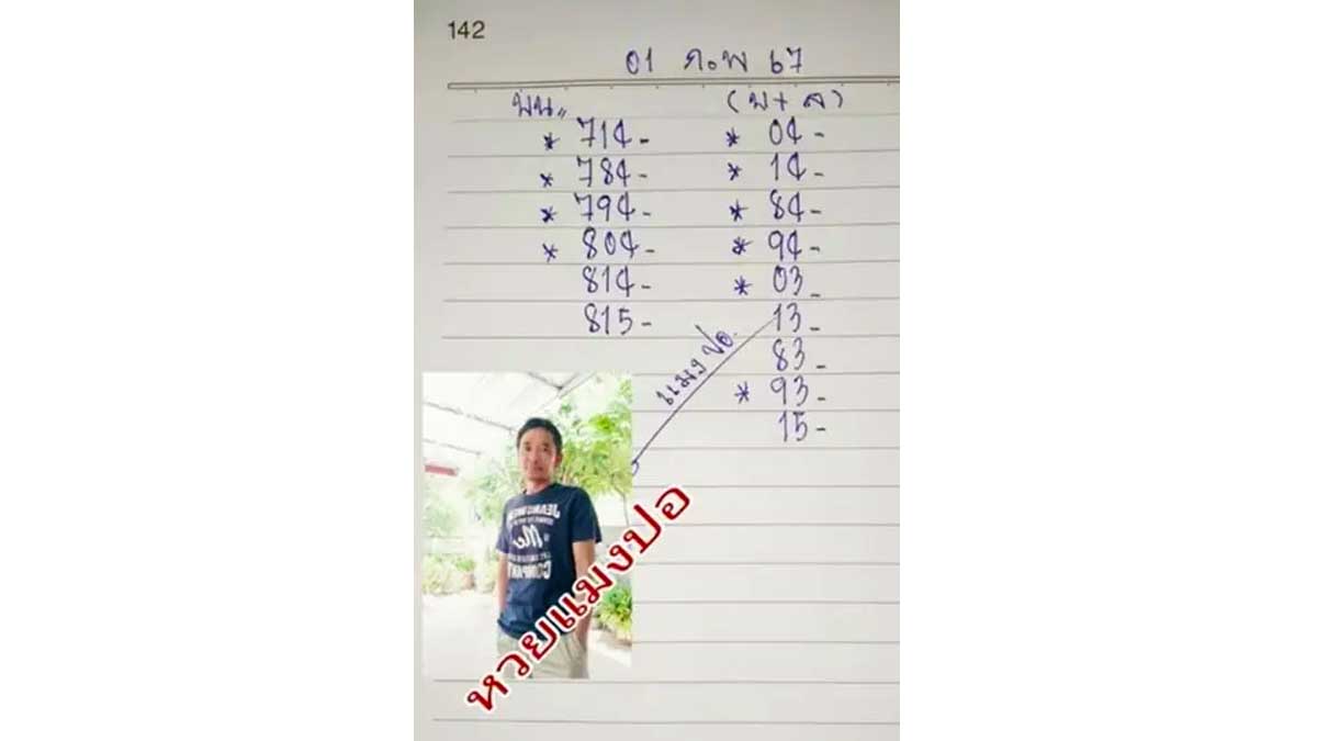 เลขเด็ดหวยแมงปอ งวด 1 กุมภาพันธ์ 2567
