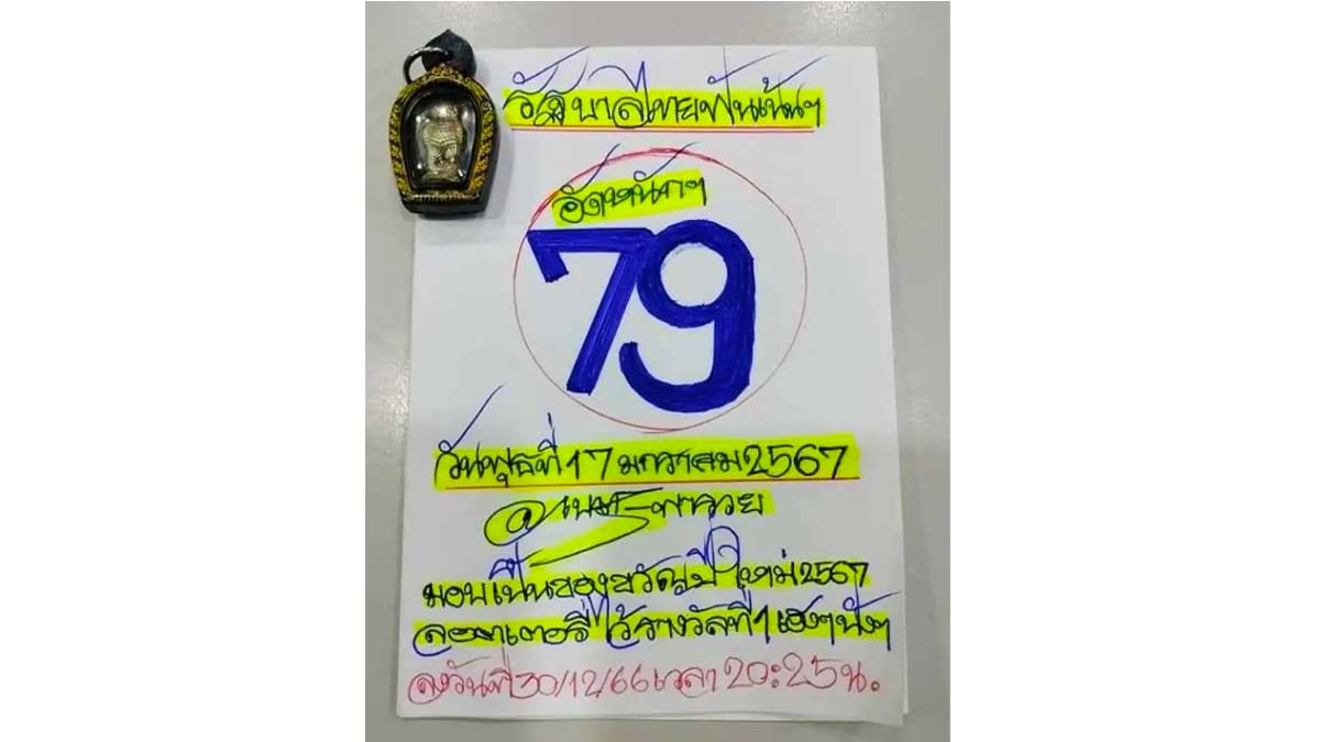 เลขเด็ดเนตรพารวย งวด 17 มกราคม 2567