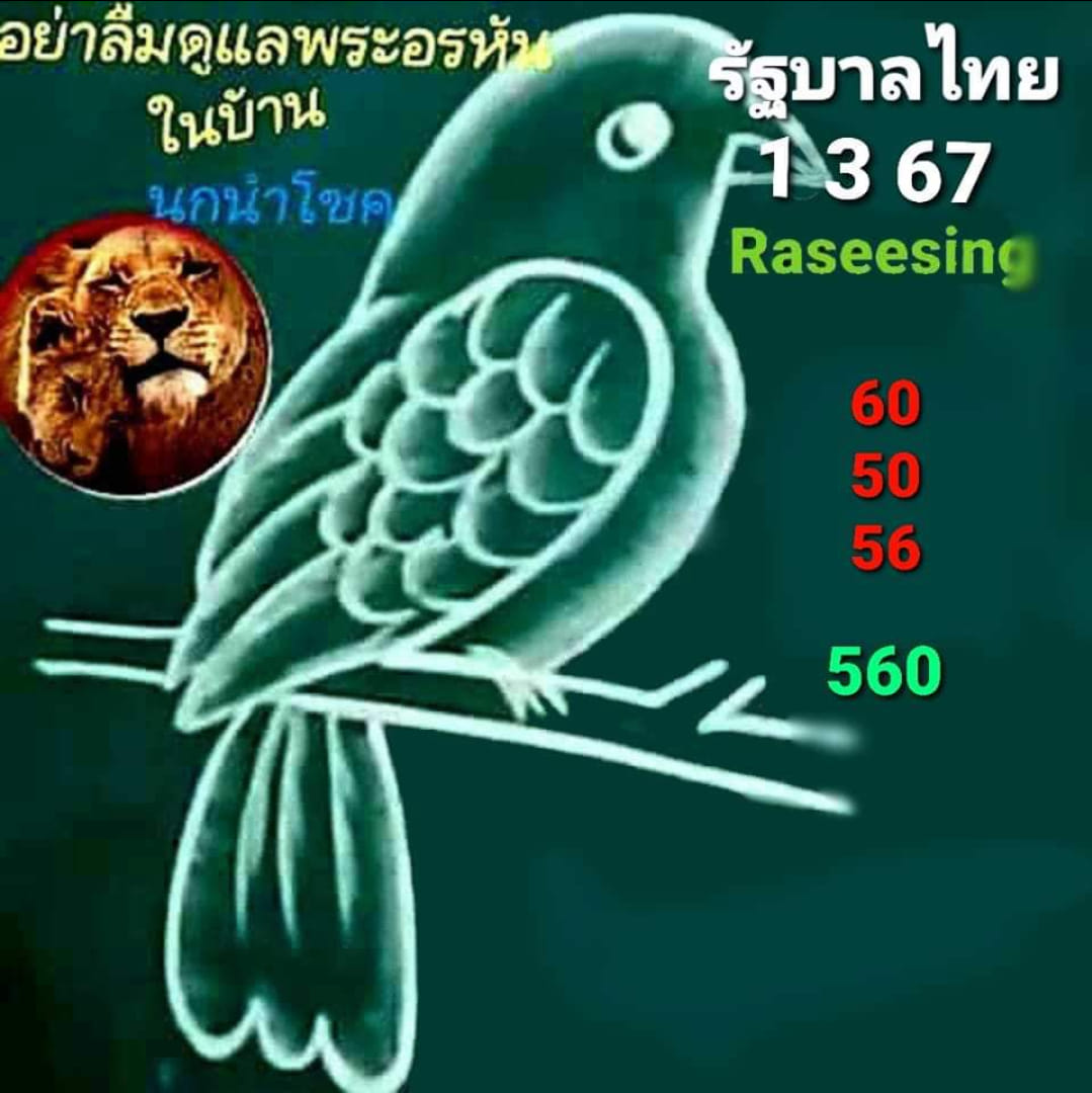 เลขเด็ดนกนำโชค งวด 1 มีนาคม 2567