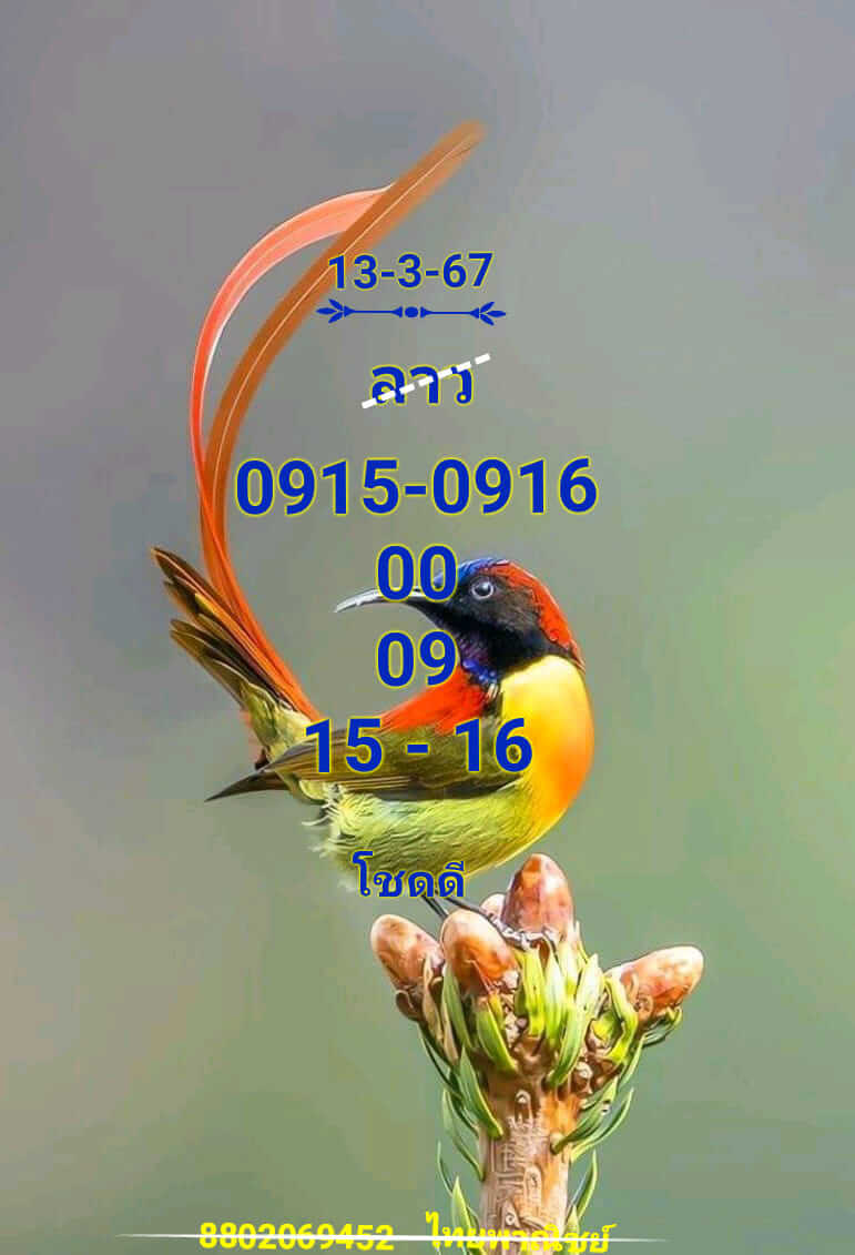 หวยลาว 13-3-67 ชุด1