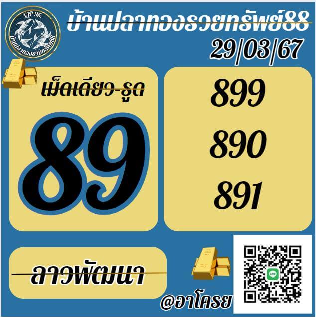 หวยลาว 29-3-67 ชุด2
