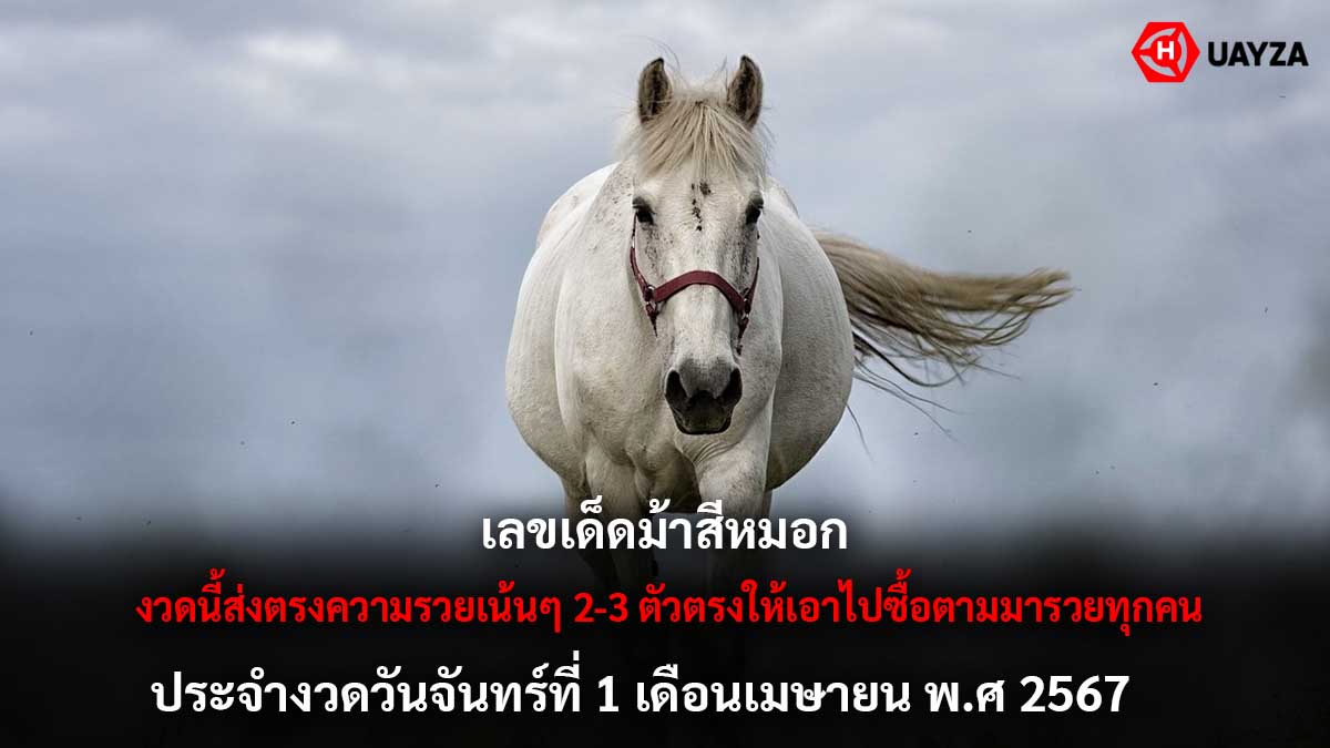 เลขเด็ดม้าสีหมอกงวด 1 4 67