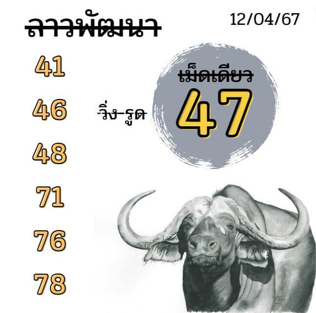หวยลาว 12-4-67 ชุด7