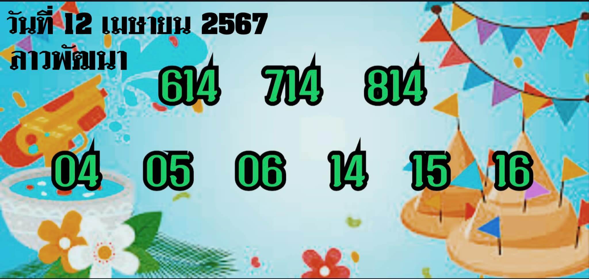 หวยลาว 12-4-67 ชุด8