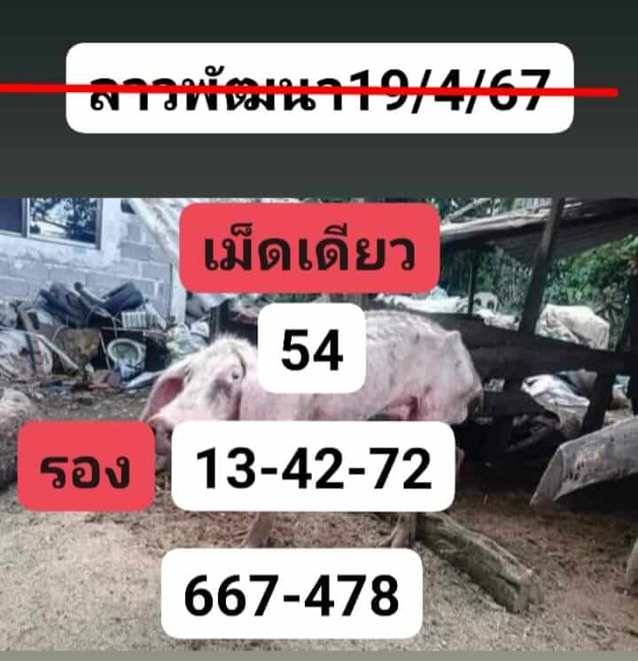 หวยลาว 19-4-67 ชุด9